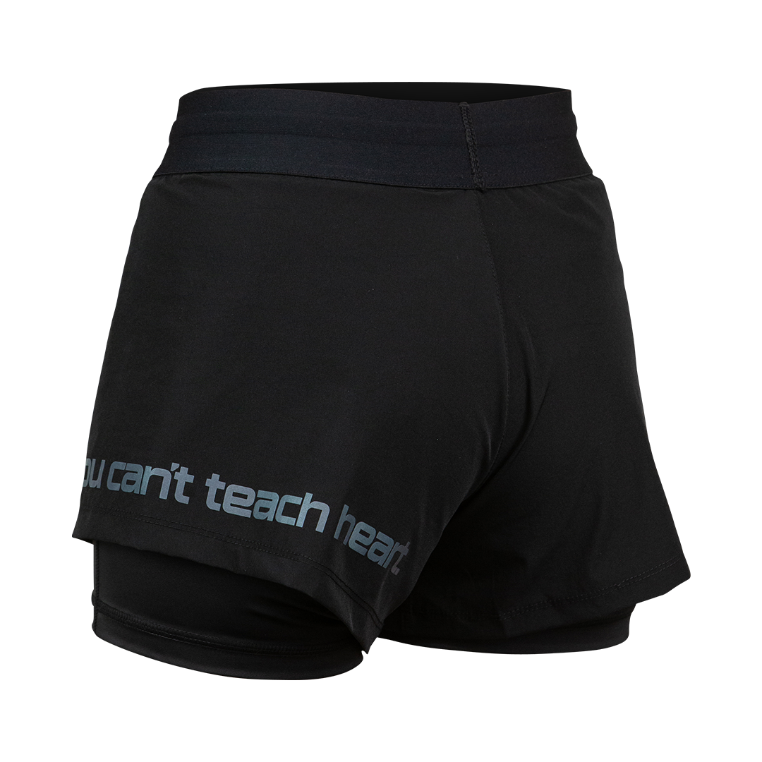 FlyGirl Fight Shorts Black with White