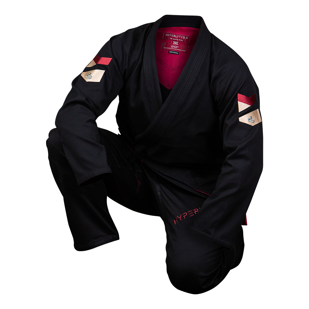 Junior Hyperlyte Merlot Black BJJ Kids / Teens Gi