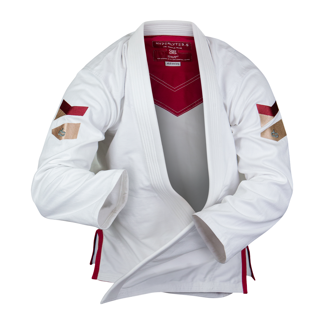 Hyperlyte 3.5 Merlot White BJJ Gi