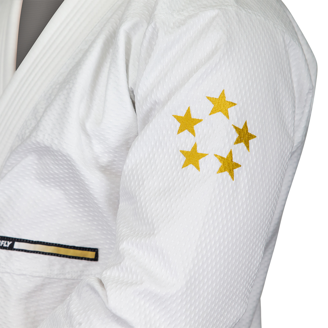 Starlyte ll Gold White BJJ Gi