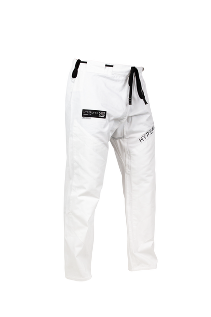 Hyperlyte 3.5  White with Black BJJ Gi