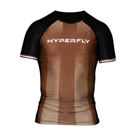Core Ranked Rash Guard Brown