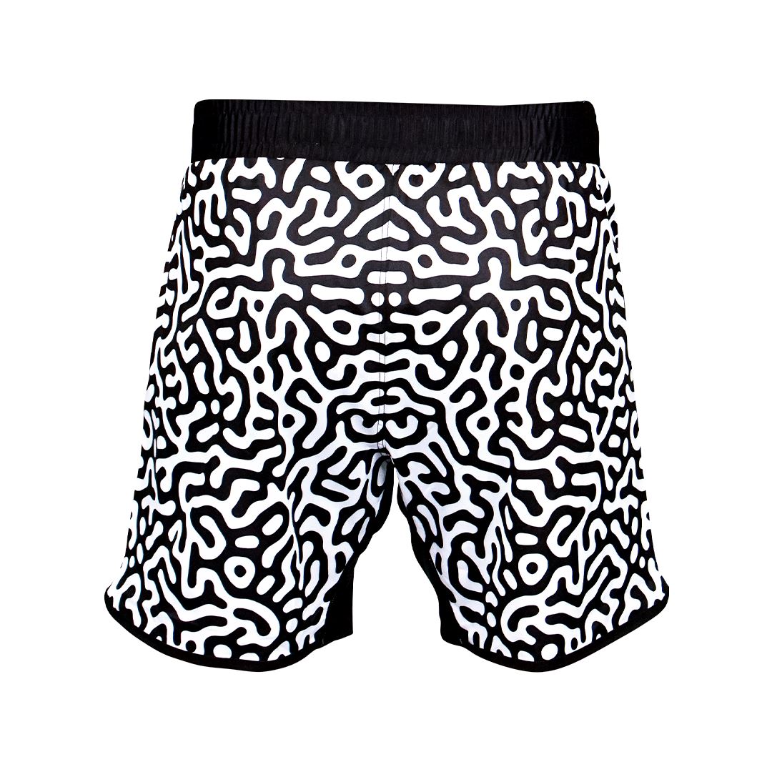 Cerebral Shorts Black and White