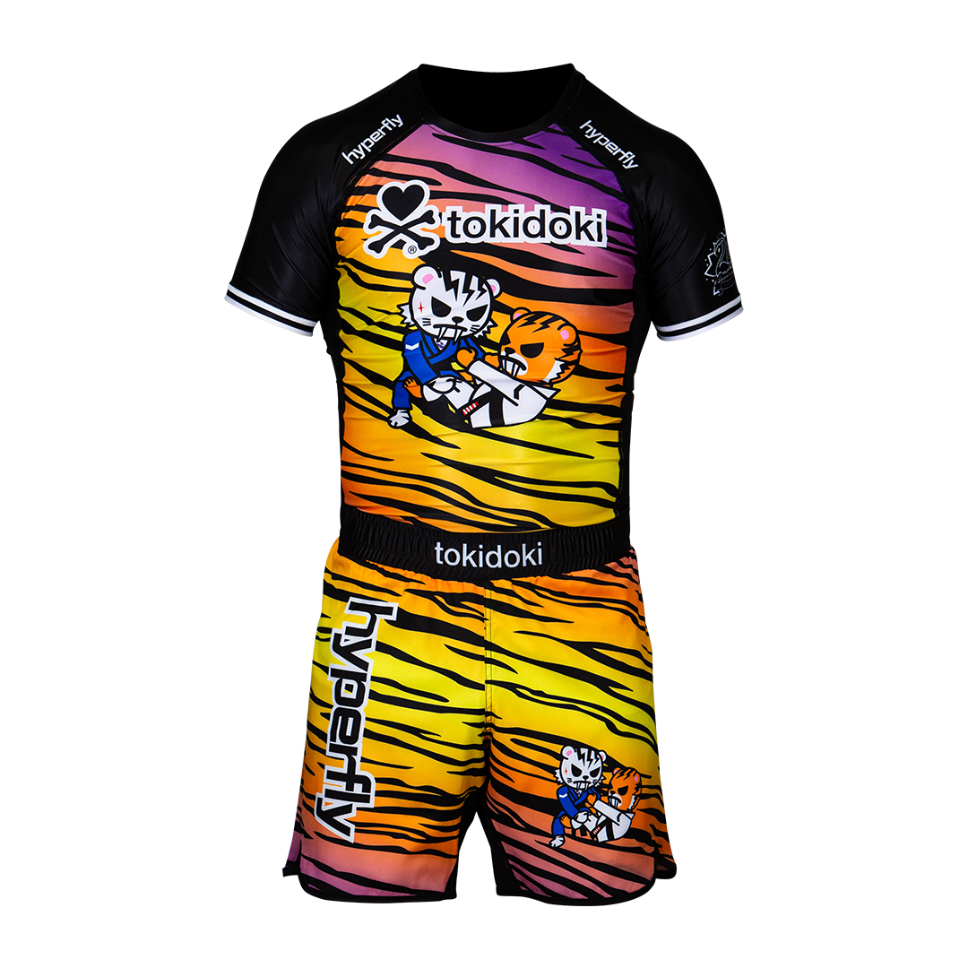 Hyperfly + tokidoki Short Sleeve Tiger Rash Guard