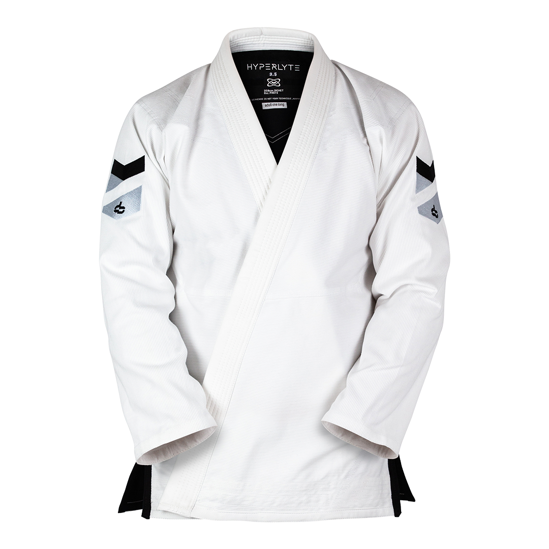 Hyperlyte 3.5  White with Black BJJ Gi