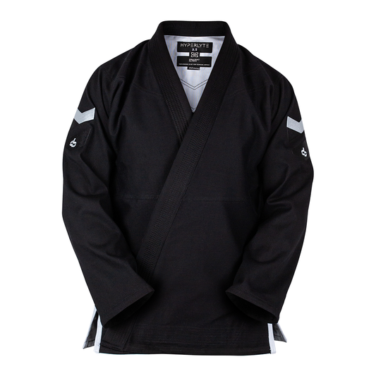 Hyperlyte 3.5  Black with White BJJ Gi
