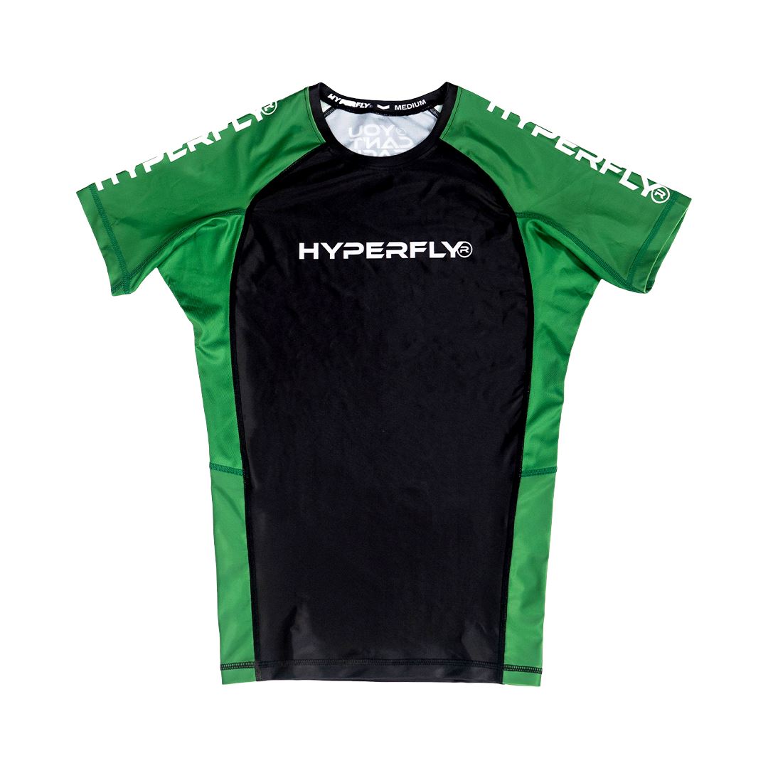 Junior Cyberfly Ranked Rashguard Green