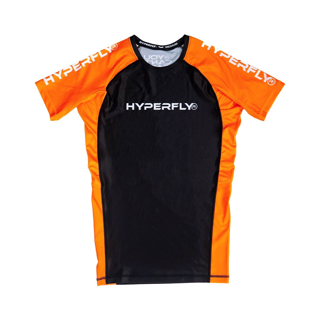 Junior Cyberfly Ranked Rashguard Orange