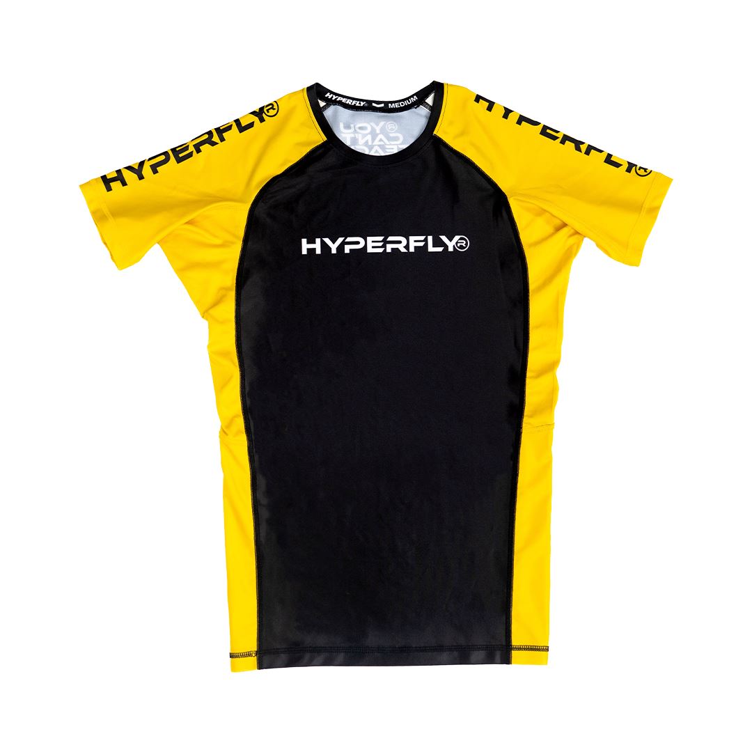 Junior Cyberfly Ranked Rashguard Yellow