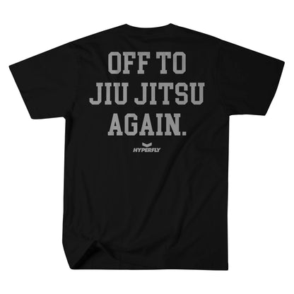 Off To Jiu Jitsu Black Tee