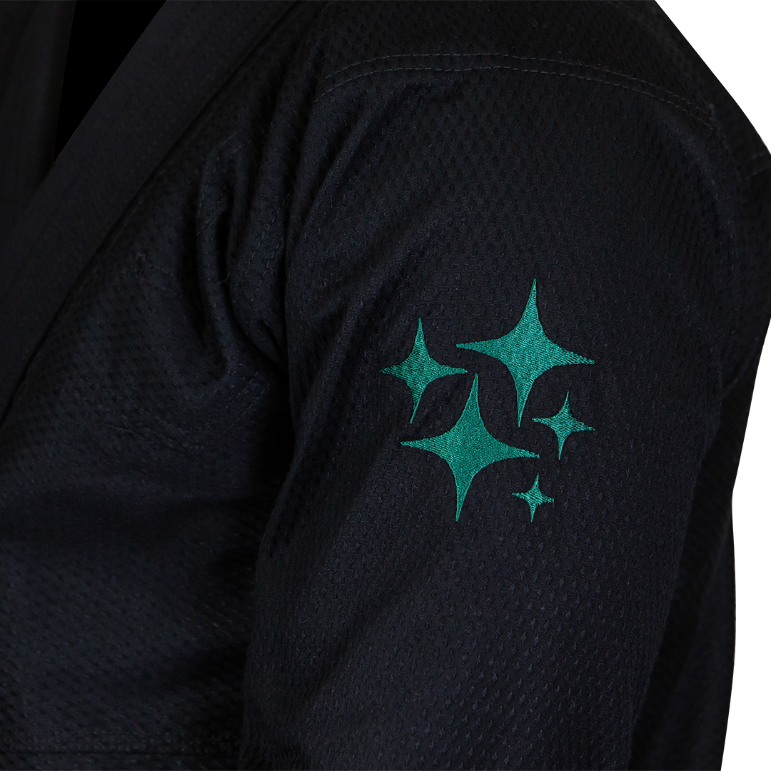 Junior Starlyte III Emerald Black BJJ Kids / Teens Gi