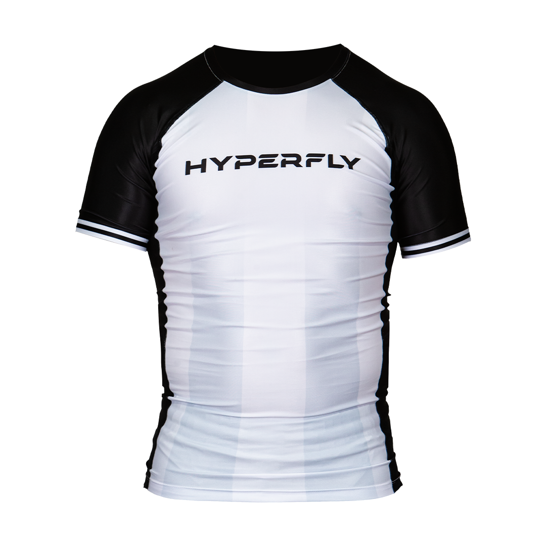 Core Ranked Rash Guard White
